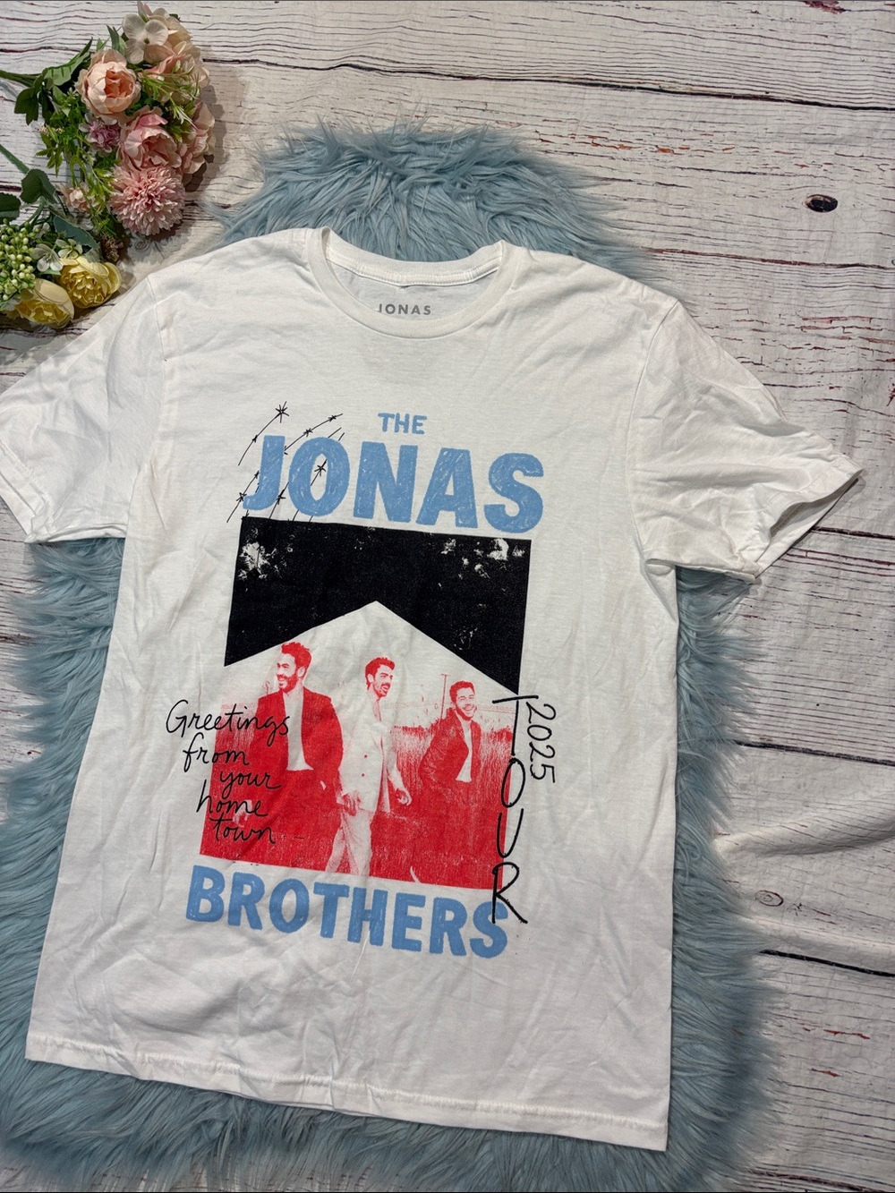 Jonas Brother Greeting from Your Hometown Tour 2025 Merch Tee - Picture 4 of 6